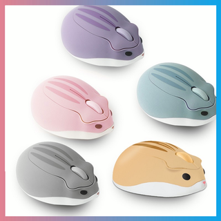 2022 New 2.4G Wireless 10M Receiving Distance 1200DPI  Optical 3D Mouse Cute Hamster Cartoon Computer Mouse Ergonomic Mini Gaming Office Mouse Gifts