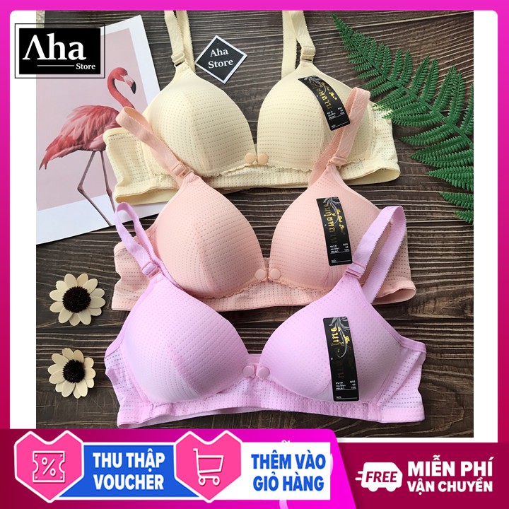 Áo ngực cho mẹ bầu thuận lợi cho bé bú, Áo ngực cho con bú chống chảy sệ THÔNG HƠI hàng Thái Lan cao cấp [Aha Store]