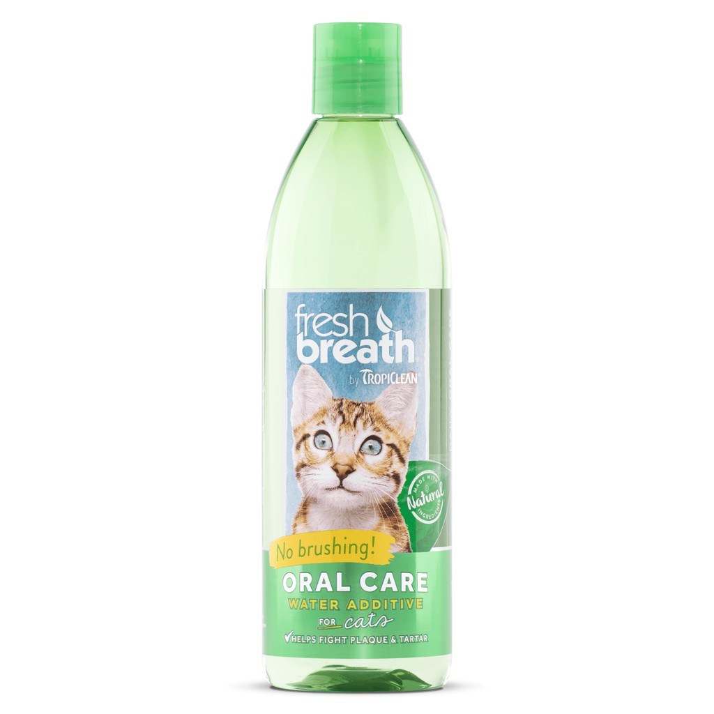 473ml NƯỚC VỆ SINH RĂNG MIỆNG HÀNG NGÀY CHO MÈO - Fresh Breath Oral Care Water Additive For Cat.
