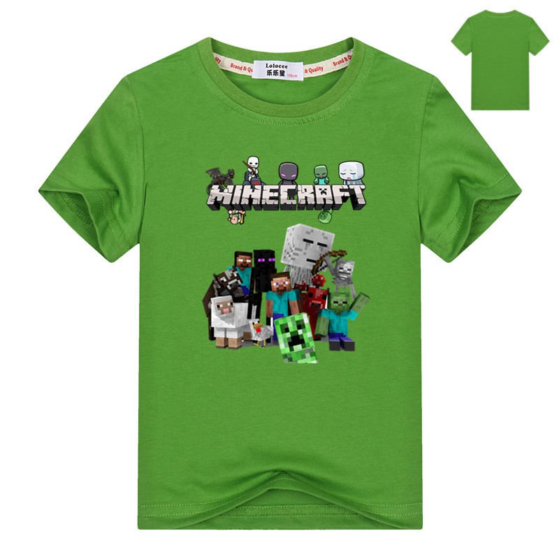 Áo thun ngắn tay in hình Minecraft-LOLOCEE thời trang xinh xắn