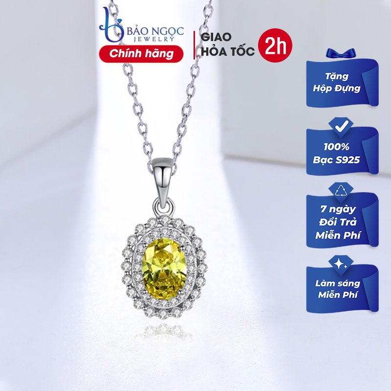 Dây Chuyền Bạc Nữ S925 Hình Bông Hoa Sang Trọng DB-2396 -Bảo Ngọc Jewelry