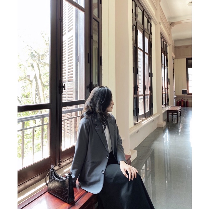 Áo blazer 2 lớp thiết kế form rộng Ma Vie