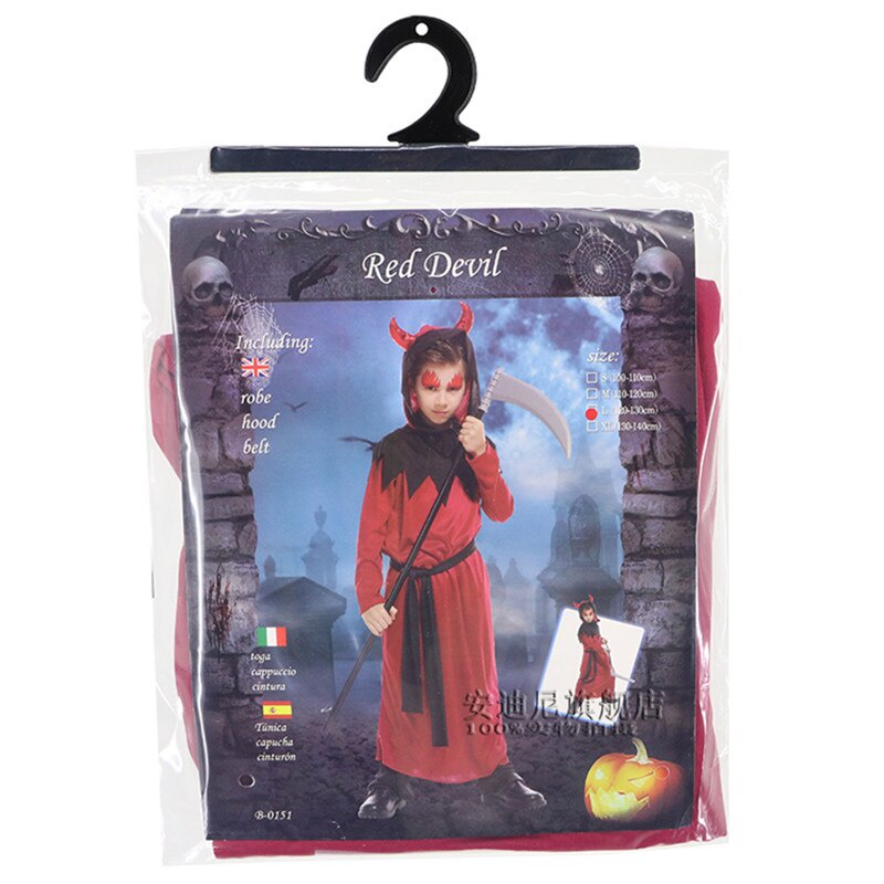 Bộ trang phục Quỷ đỏ có sừng hóa trang Halloween cho bé trai B0151