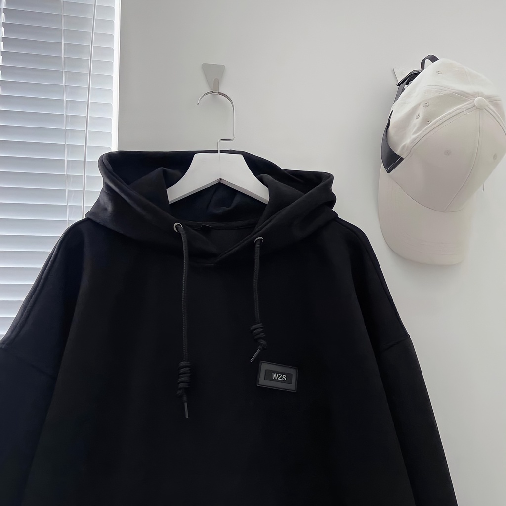 Áo Hoodie Nỉ Ngoại WHY NOT Logo Ngực 🦋 Áo Nỉ Nam Nữ Mũ Rộng 2 Màu 🦋