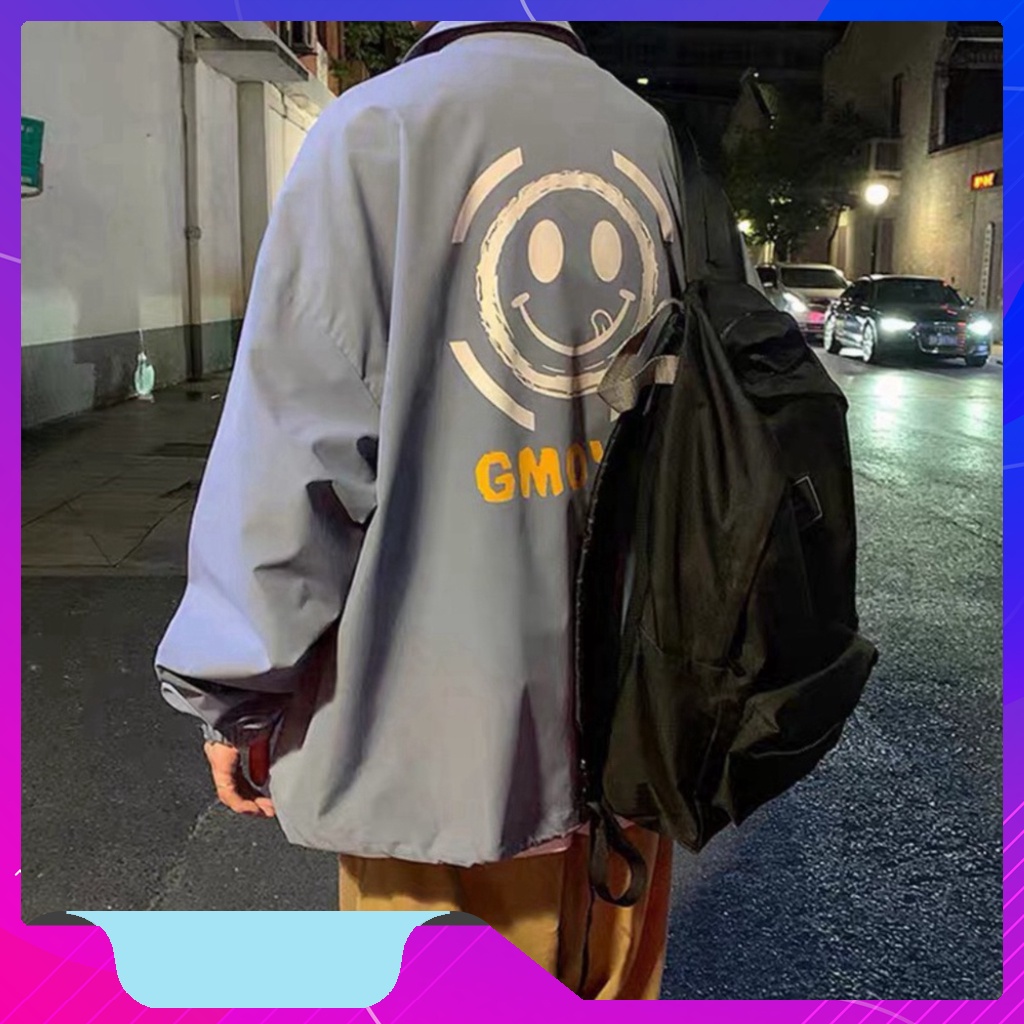 Áo Khoác Dù TMS LOGO MIDSIDE Nam Nữ Ulzzang Unisex Form Rộng Bomber