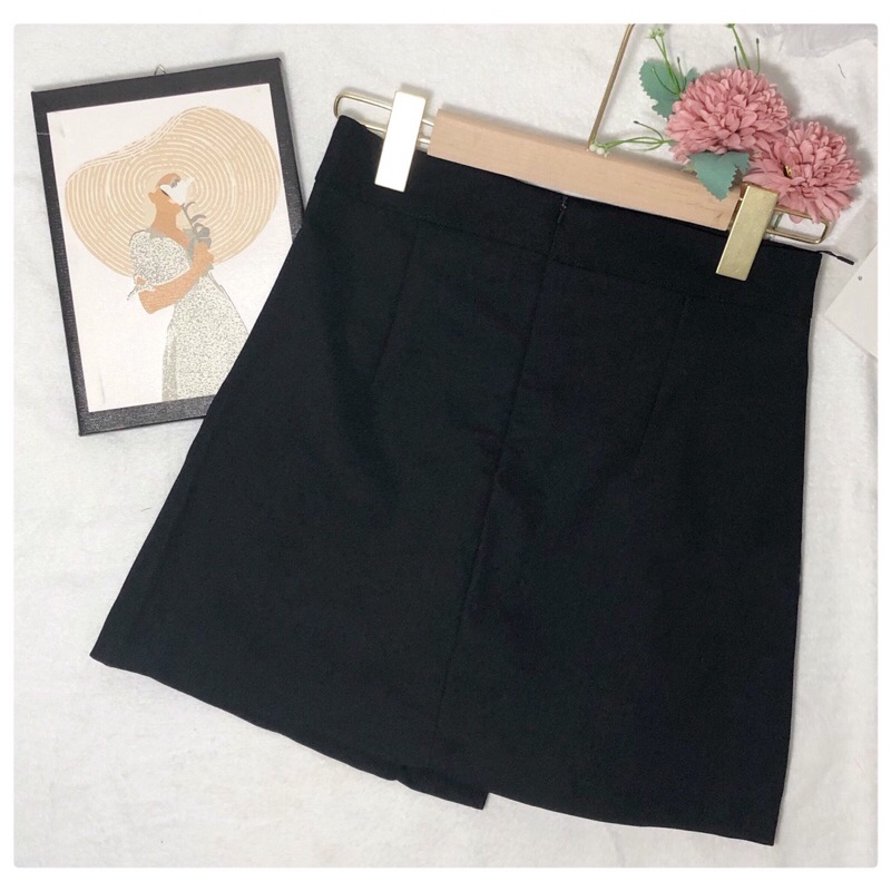 Chân váy chữ A công sở xẻ tà, Chân váy nữ ngắn lưng cao 2 lớp có quần trong chất đẹp – (CV05) | BigBuy360 - bigbuy360.vn