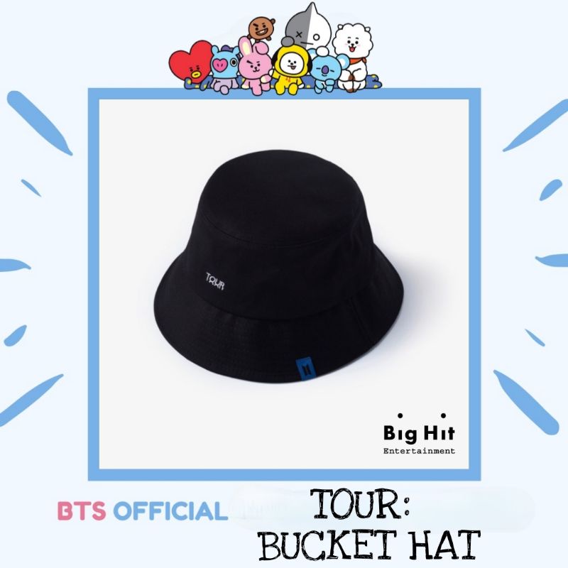 Mũ BTS - BUCKET HAT CONCERT TOUR (hàng off, có sẵn)