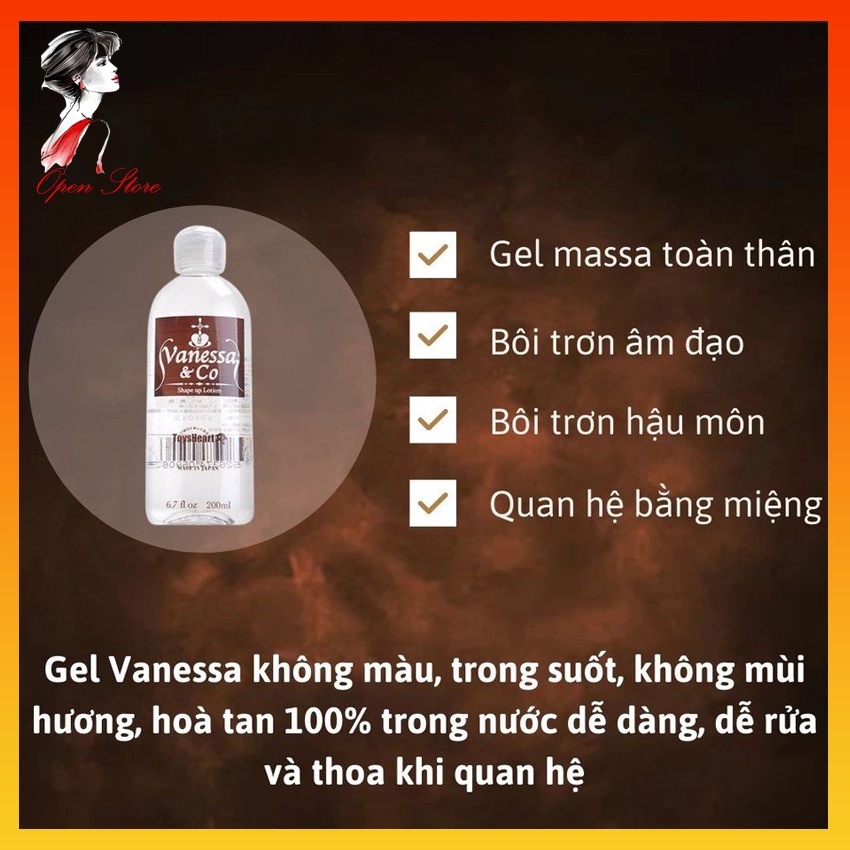 Gel bôi trơn Nhật Bản Vanessa & Co Chai lớn 200ml OPEN STORE