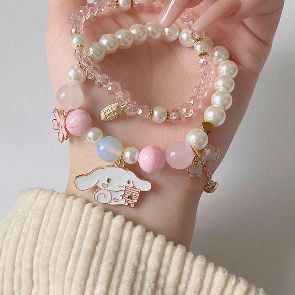 Vòng Tay Chuỗi Hạt WMES15H Họa Tiết Hoạt Hình Nhiều Màu Phong Cách|Vòng Tay May Mắn Phong Cách Hàn Quốc