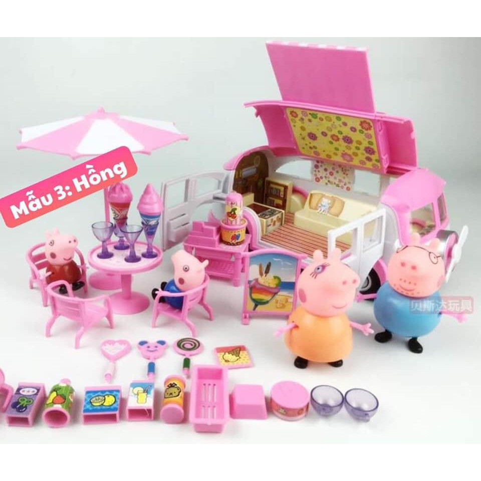 BỘ ĐỒ CHƠI  XE BÁN HÀNG CỦA GIA ĐÌNH PEPPA PIG