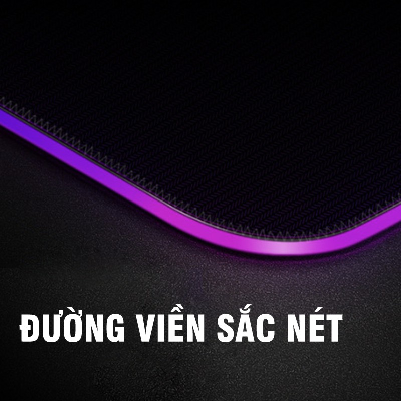 Pad lót chuột bàn phím có đèn LED RGB cỡ lớn 80*30cm chống nước chống trơn hiệu quả