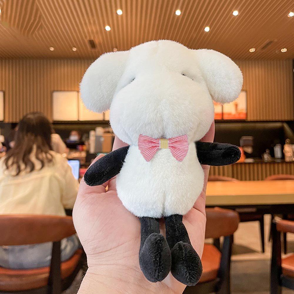 Móc Khóa Hình Cừu Nhồi Bông Phong Cách Hàn Quốc Xinh Xắn