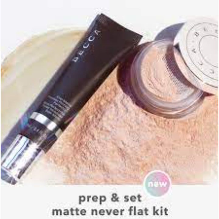 Set kem lót và phấn phủ Becca Matte Never Flat 2in1