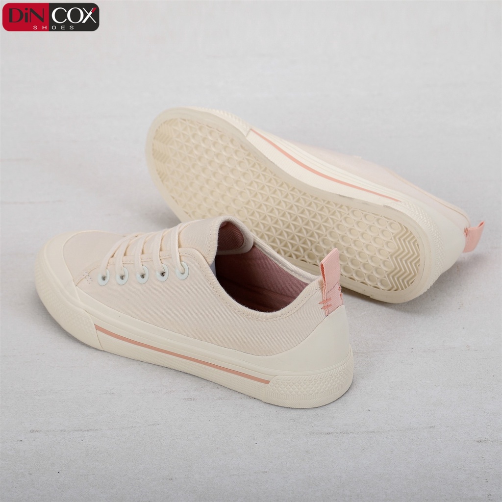 [MÃ WABR1512 GIẢM 12% ĐH 99K ]Giày Sneaker Vải Nữ DINCOX C20 Nữ Tính Sang Trọng Off/White