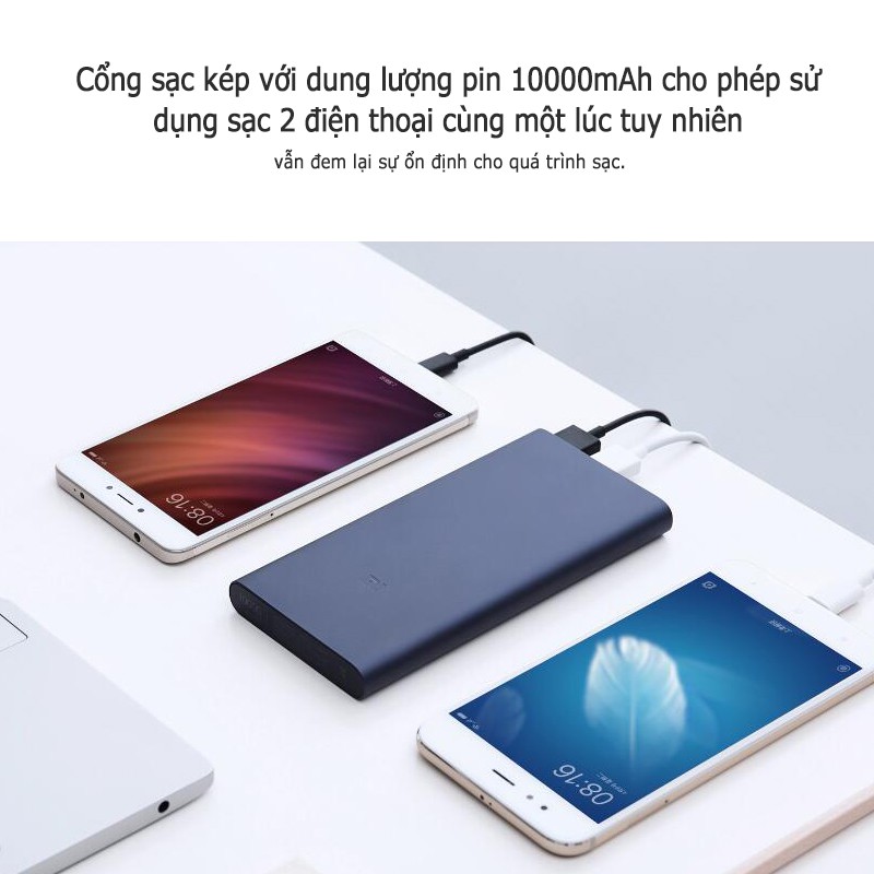 Pin dự phòng điện thoại Xiaomi 2S hai cổng USB 10000mAh