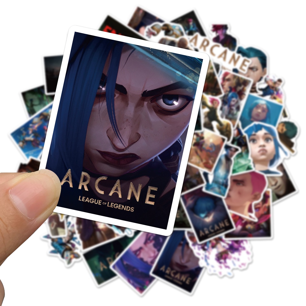 Bộ 10/30/50 Miếng Dán Chống Thấm Nước Hình Nhân Vật Game League of Legends