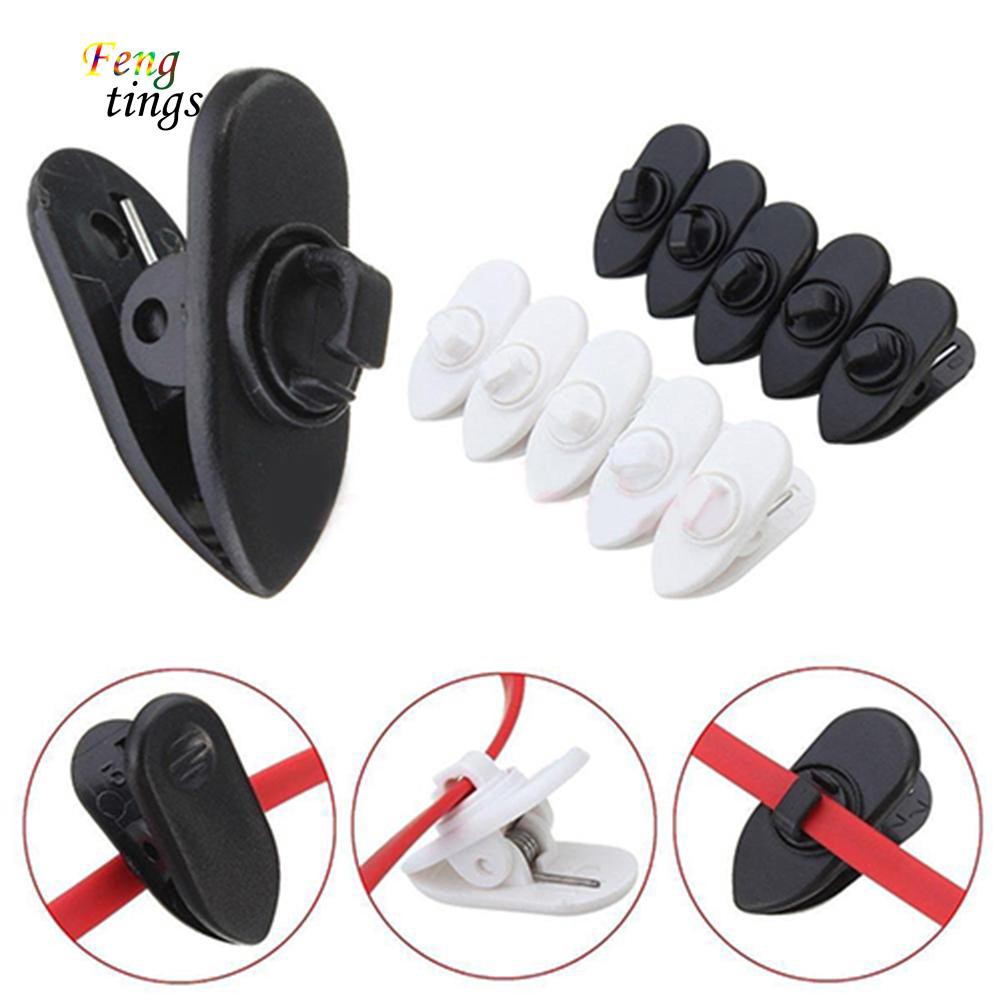 ✌ FT ✌ 10 Pcs Rotatable Clip for Cable On Lapel Lavalier Microphone Headphones