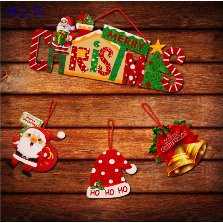 Treo cửa Noel mẫu mới 2024 trang trí giáng sinh văn phòng cửa hàng