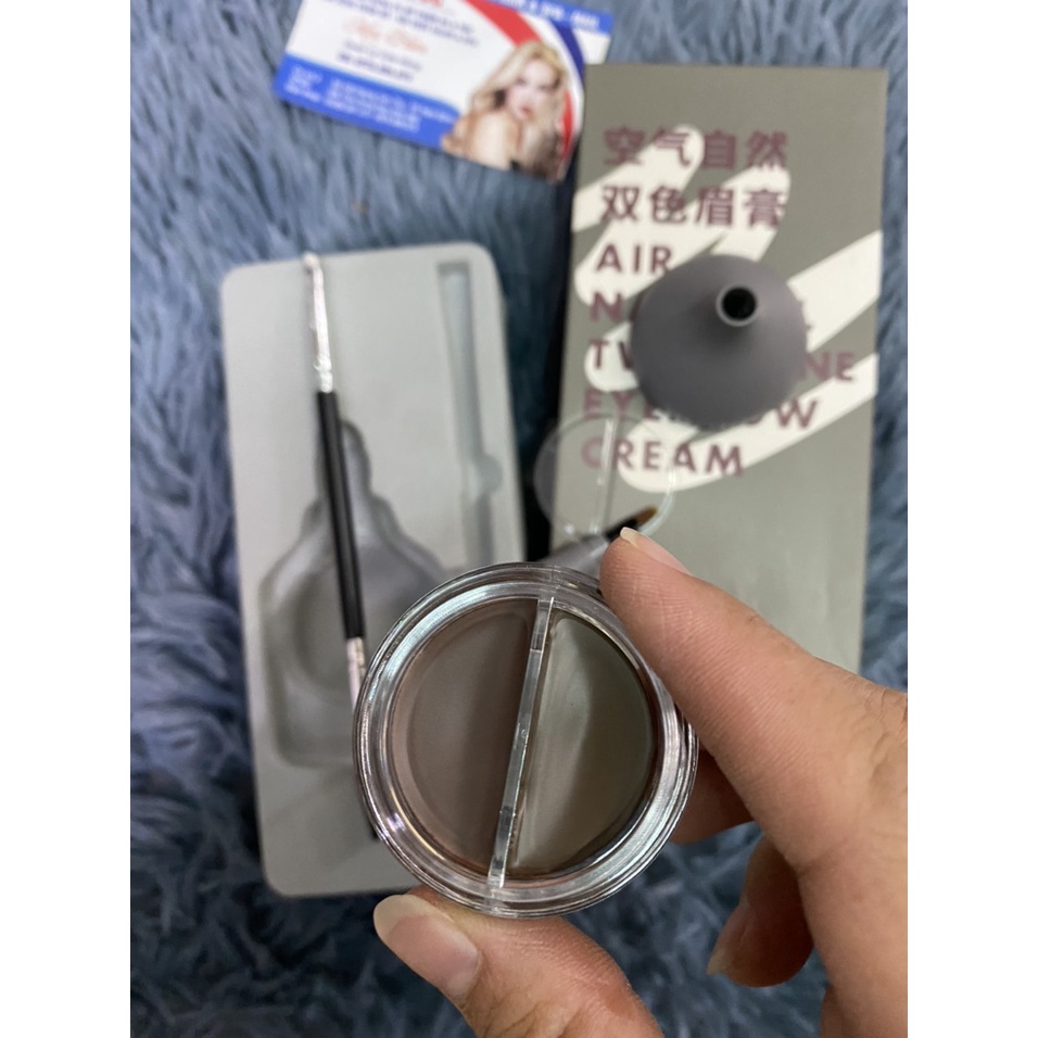 KEM TẢN MÀY GOGO TALES  AIR NATURAL TWO-TONE EYEBROW CREAM 8,4G  MÀU 302 | BigBuy360 - bigbuy360.vn