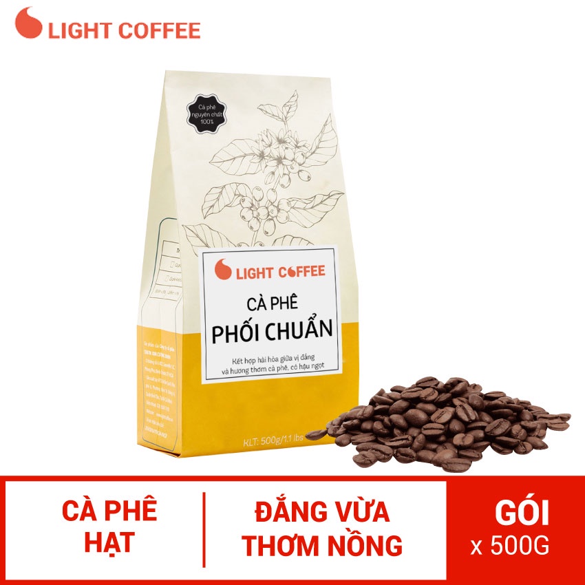 [Mã BMBAU50 giảm 7% đơn 99K] Cà phê ngon nguyên chất 100% - Phối chuẩn 500gr - Light Coffee