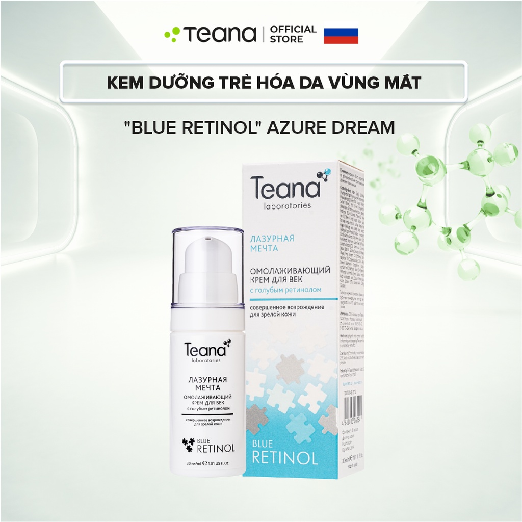 Mặt nạ ngủ Teana Rejuvenating Mask Aquamarine Miracle trẻ hóa da với Blue Retinol 50ml