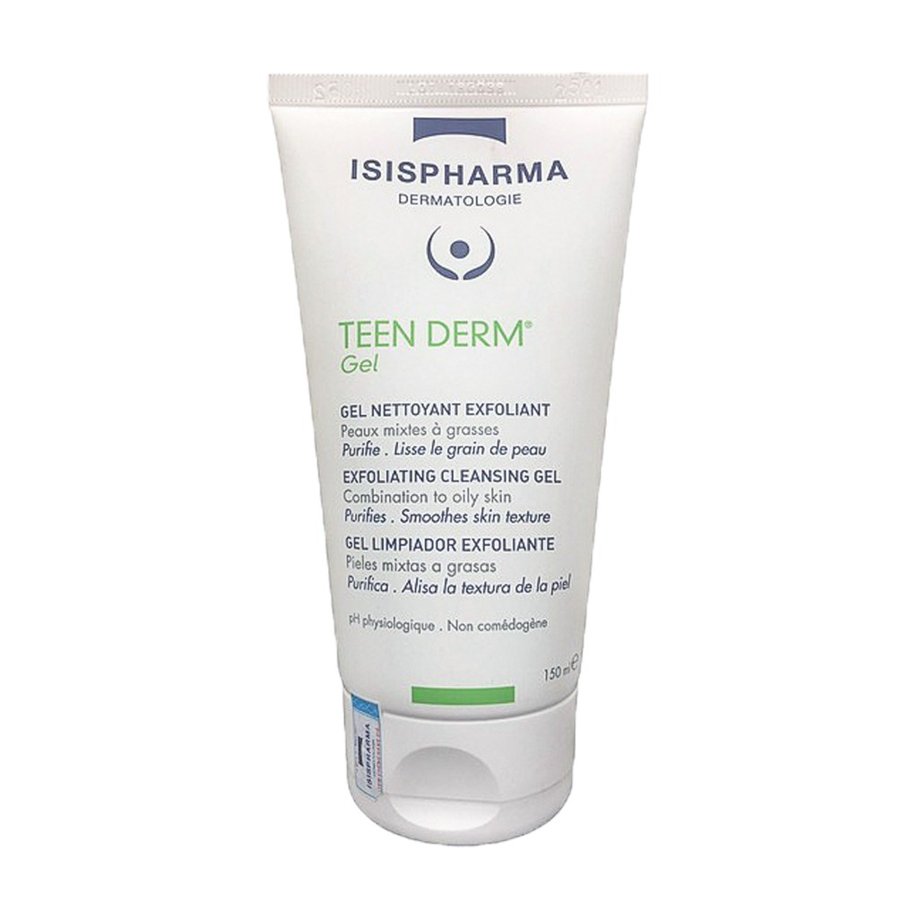 Gel Rửa Mặt Giảm Nhờn, Ngăn Ngừa Mụn Teen Derm Gel Isis Pharma 40ml,150ml | BigBuy360 - bigbuy360.vn