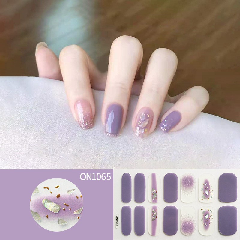 [Hàng mới về] Set 14 miếng dán trang trí móng tay tùy chọn kiểu dáng 3d thời trang