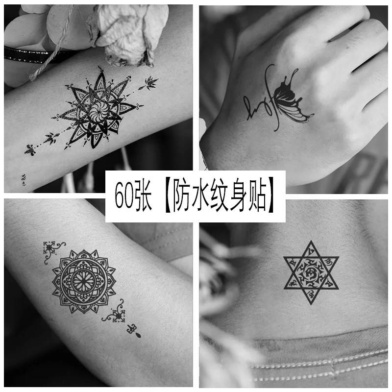 Hình Xăm Dán Trang Trí Cơ Thể Kiểu Vòng 15 Ngày Chống Thấm Nước Lâu Trôi In Họa Tiết Prajna Cho Nam Nữ