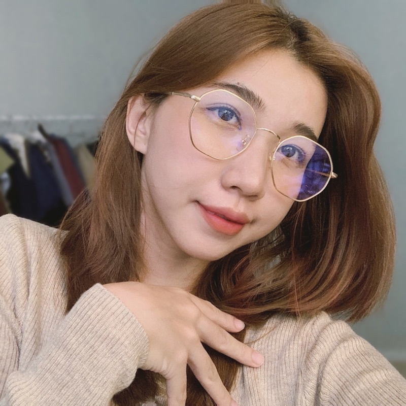 Mắt kính gọng vuông góc cạnh mỏng B.Glasses - DG