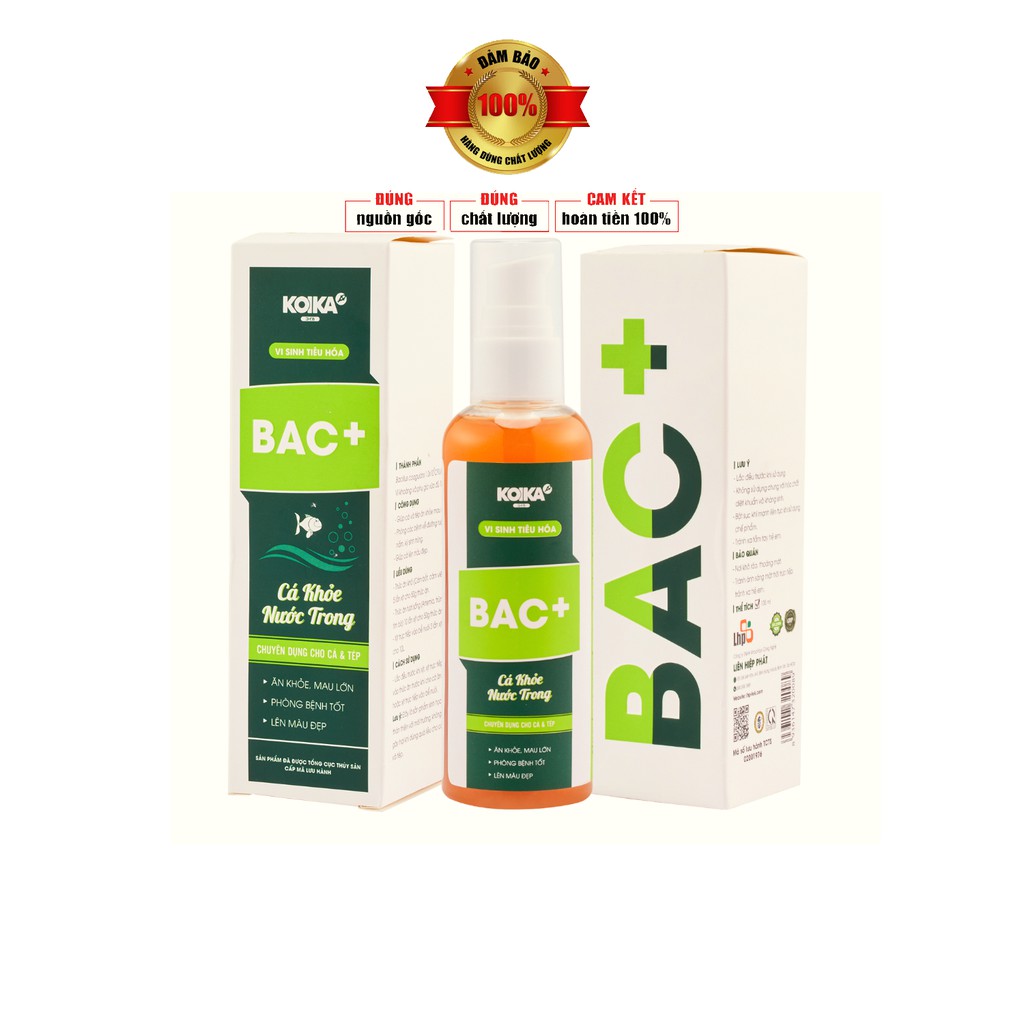 🅱🅴🆂🆃 Bac+ Vi Sinh Chính Hãng , Nước Trong , Cá Khoẻ