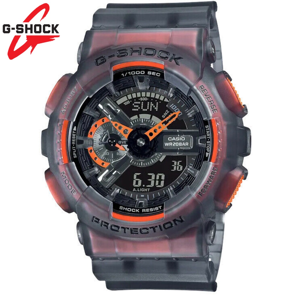 (Thẻ bảo hành 12 tháng) Đồng hồ Nam Casio G-shock GA-110LS Chống Nước-Đồng.hồ.casio