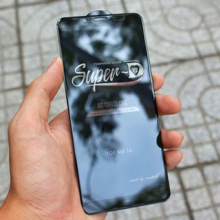 Cường lực Xiaomi Redmi 7A full màn nhiều  D vát cong đẹp
