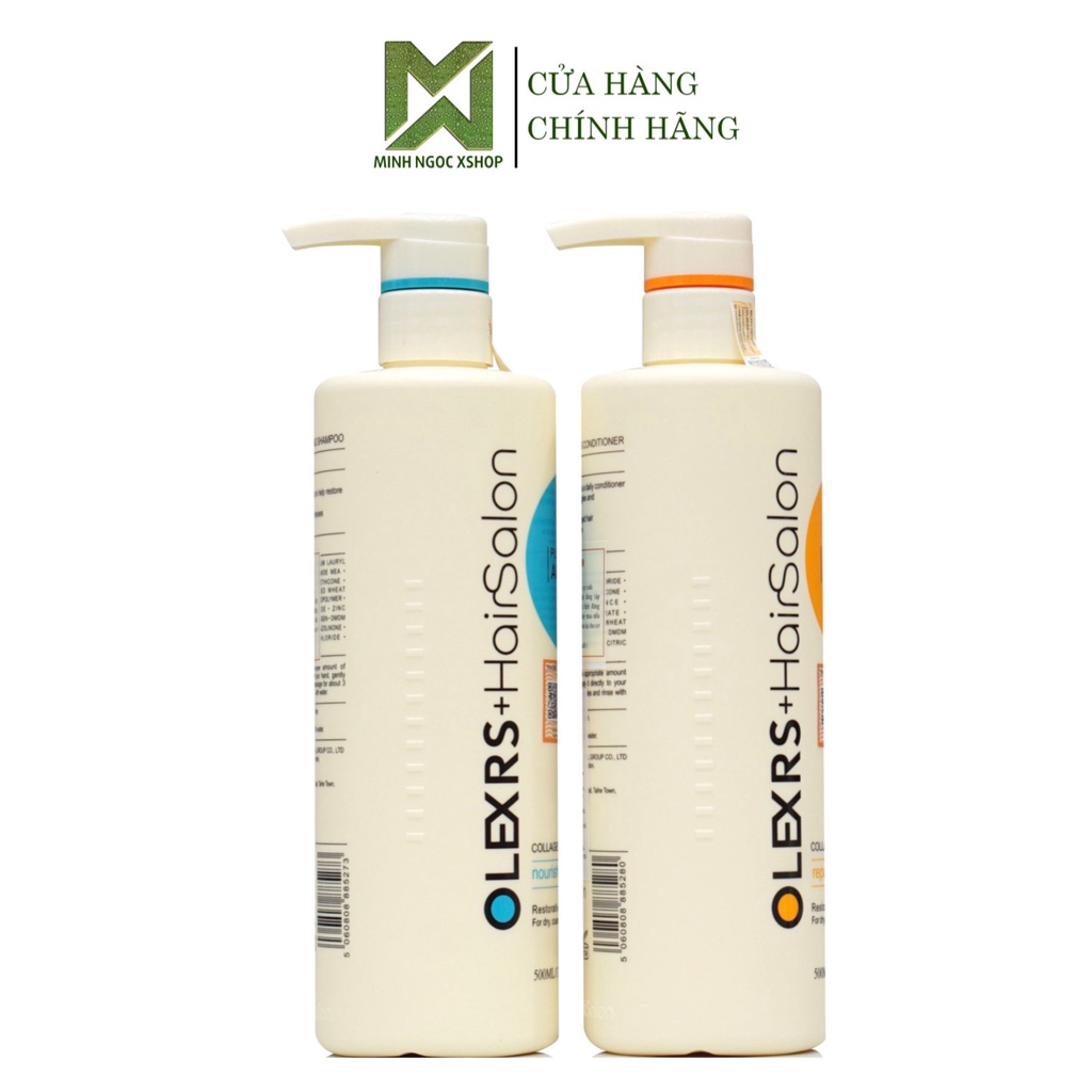 Combo dầu gội xả, kem ủ tóc, dầu dưỡng phục hồi chống rụng Olexrs Hair Salon 80ml - 500ml - 960ml