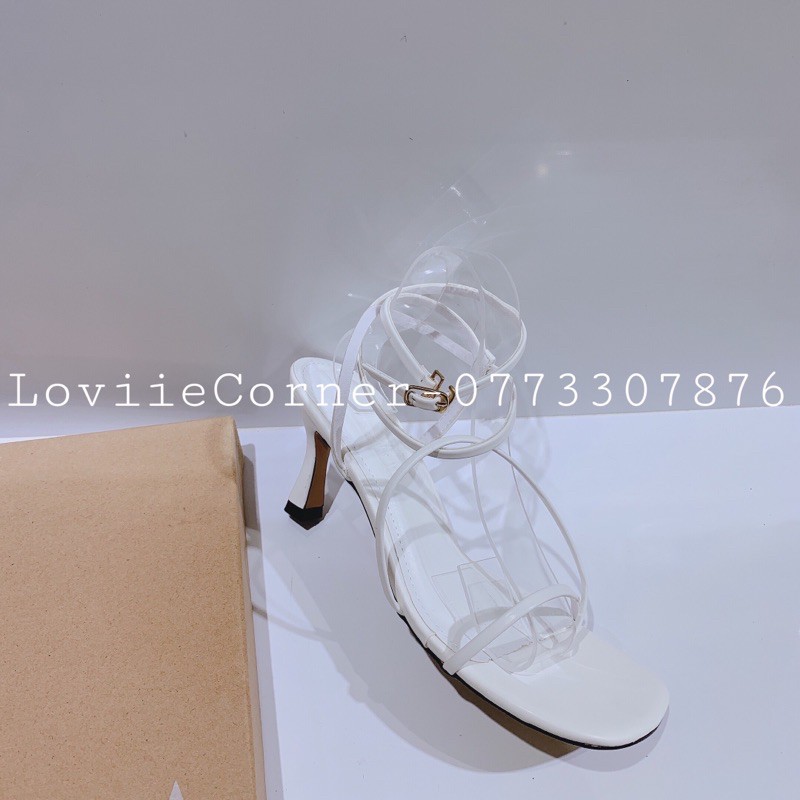 GUỐC NỮ CAO GÓT LOVIIECORNER - DÉP ĐẾ VUÔNG XỎ NGÓN 3 PHÂN G210401 D200821