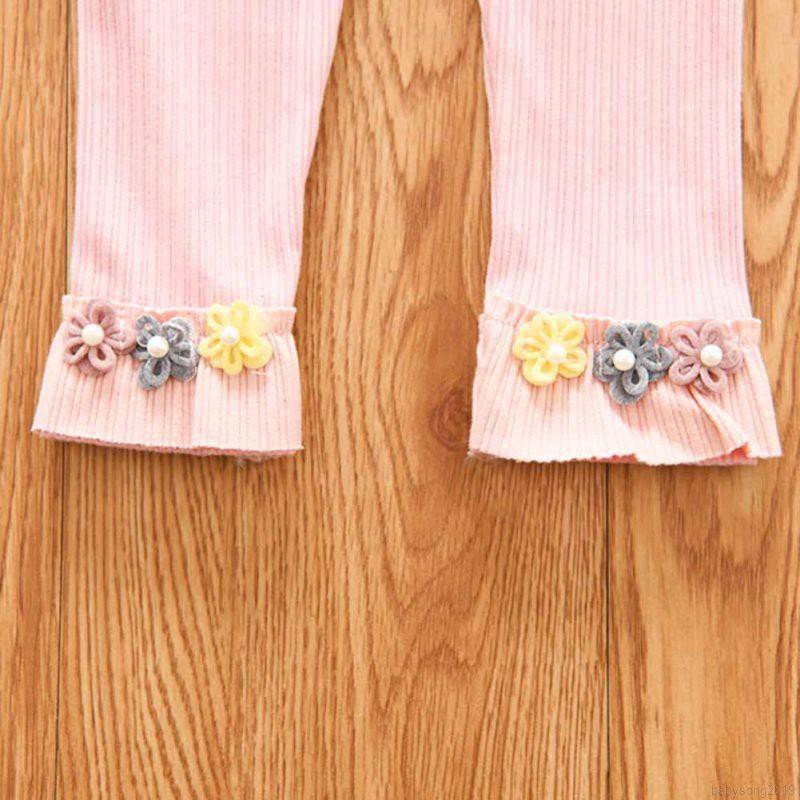 Quần Legging Đính Nơ Cho Bé Gái