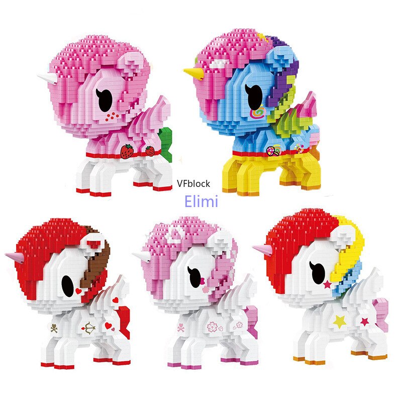 Mới Mô Hình Đồ Chơi Ngựa tokidoki mini Dễ Thương Làm Quà Tặng Sinh Nhật Cho Bé Gái