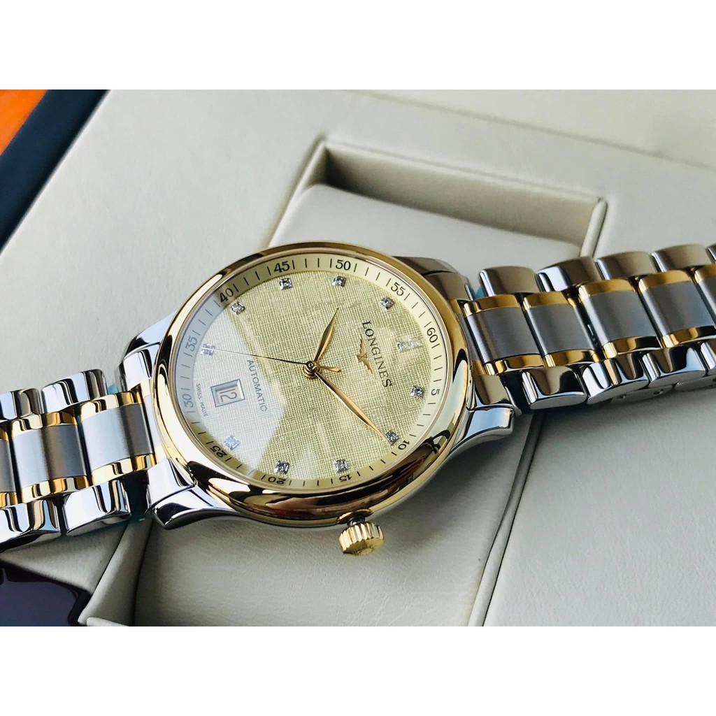 Đồng hồ nam chính hãng LONGlNES Master Collection Benzel 18k L2.628.5.38.7 - Máy Automatic Longines - Kính sapphire