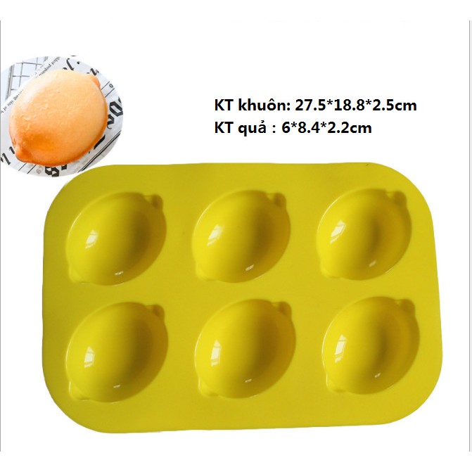 Khuôn silicon hình quả chanh