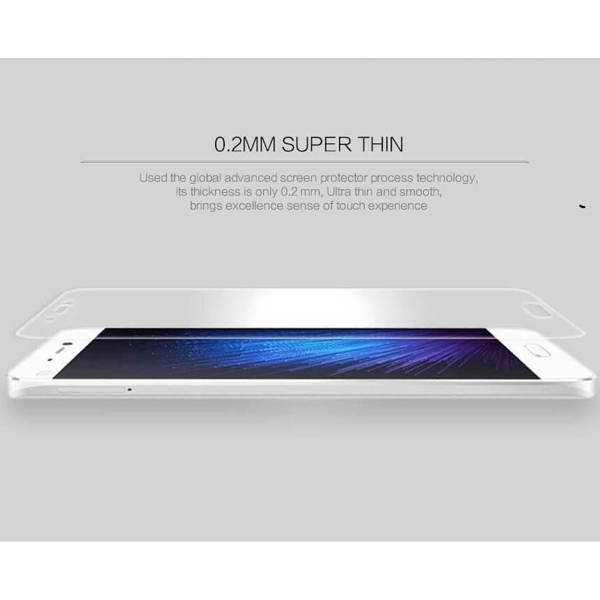 Miếng dán kinh cường lực Xiaomi Mi 5 chính hãng Nillkin (độ cứng 9H, mỏng 0.33mm, chống dầu, hạn chế vân tay)