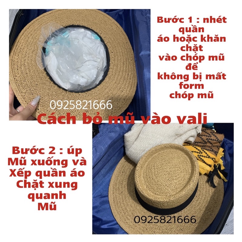 Mũ cói Panama, nón cối đi biển hàng Quảng Châu loại 1