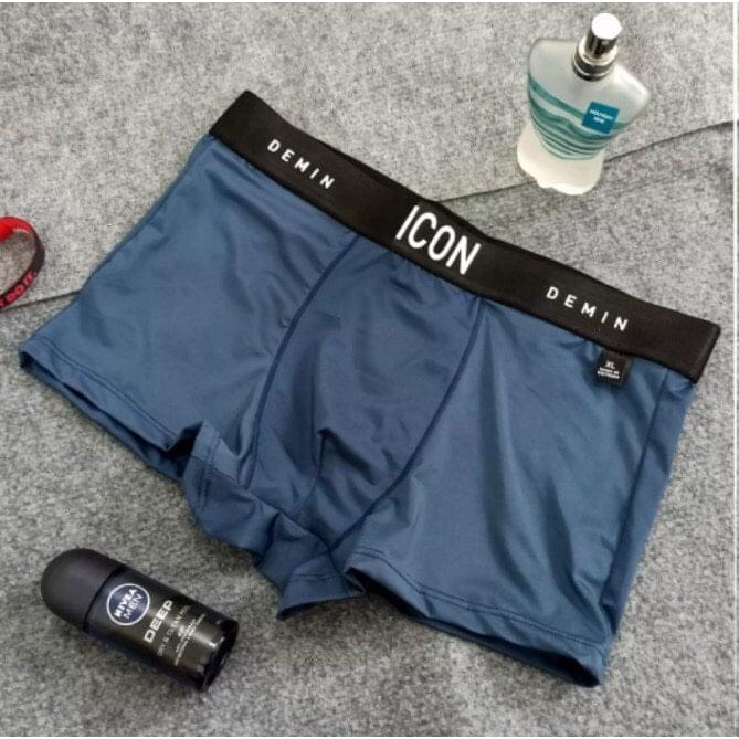 Sét 4 Quần Lót Nam Boxer Thun Lạnh ICON Co dãn 4 chiều, Quần sịp Nam Thun Lạnh Boxer ICON Denim Loại 1 | BigBuy360 - bigbuy360.vn