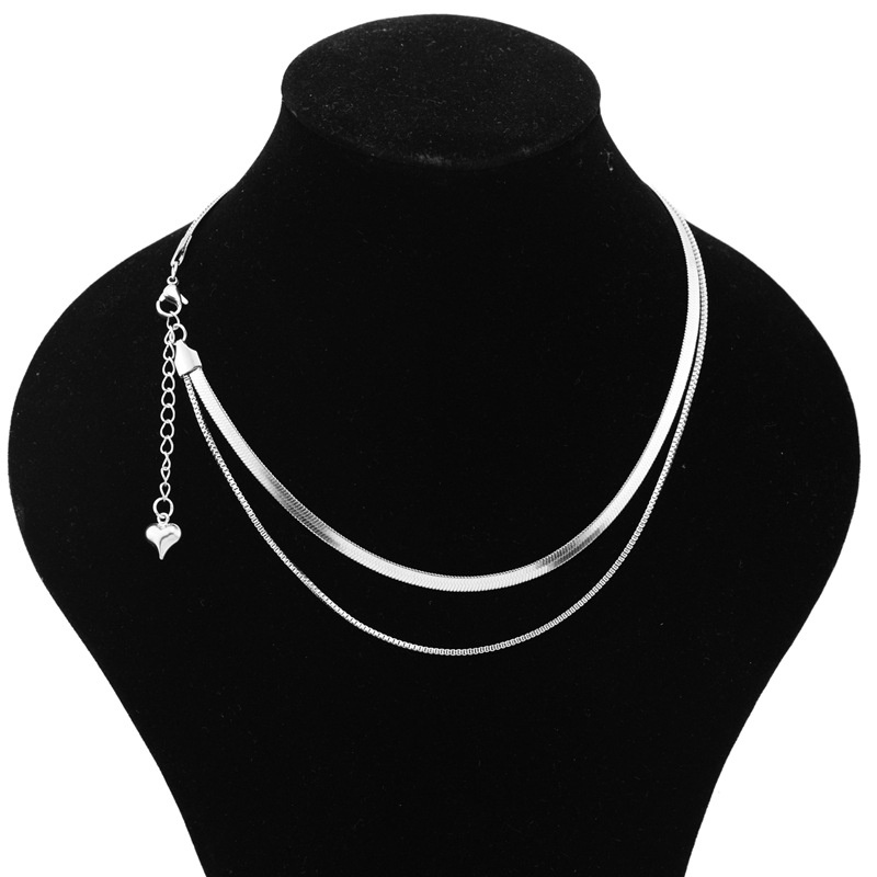 Vòng cổ titan, combo2 vòng