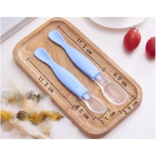 Set 2 thìa silicon ăn dặm cho bé nhà bạn