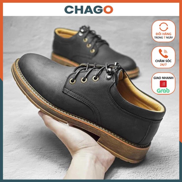 Giày mọi nam, giày lười da bò công sở phong cách tây Hàn Quốc CHAGO GCS113 💅🏻