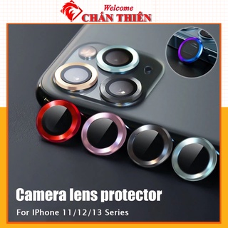 Bộ 3 mắt dán bảo vệ camera iphone 14 pro max 11 Pro max 12 Pro Max 14 plus 13 Mini Titan đính đá chống trầy xước