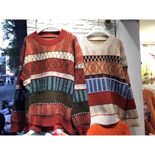 Set áo len thổ cẩm + chân váy dập ly dáng dài