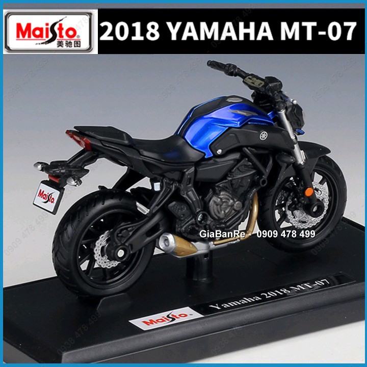 Xe Mô Hình Moto Yamaha MT-07 - Tỉ Lệ 1:18 - Maisto - 8785.1