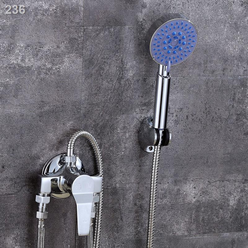 【hàng mới】Sen tắm vòi nóng lạnh gắn mặt đồng Jiumuwang, máy nước năng lượng trời, công tắc van trộn đường ống mở