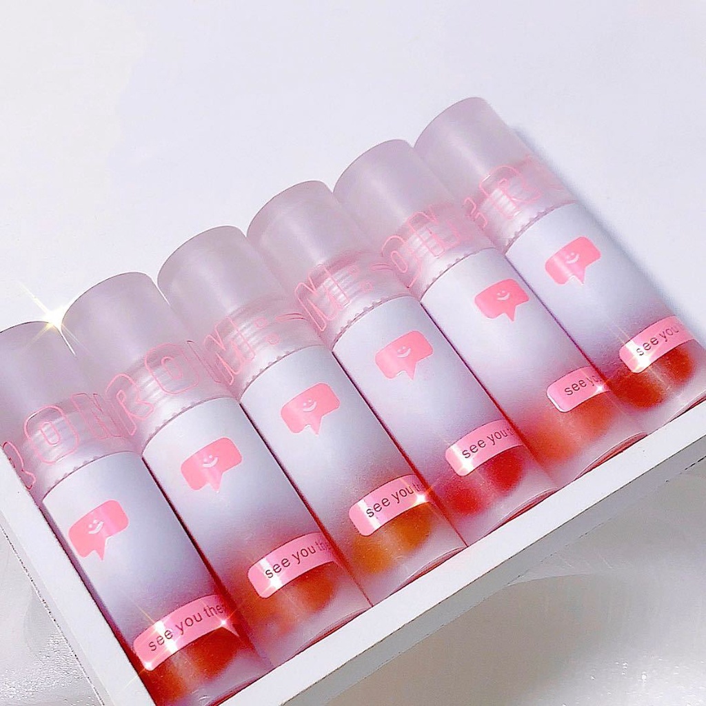 son kem lì nội địa trung NIIU Water-Sensing Bare Mist Lip Glaze