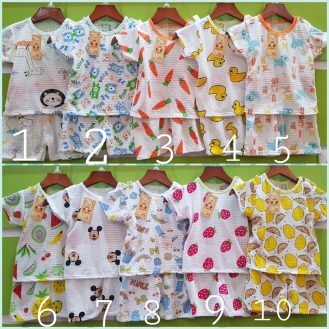 (Xả kho)Bộ Cotton Sợi Tre Hàng Xuất Cho Bé Trai/Bé Gái 6 -16 kg